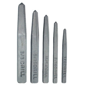 Ampro 5 Piece Industrial Screw Extractor Set