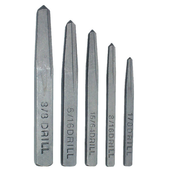 Ampro 5 Piece Industrial Screw Extractor Set