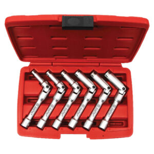 Ampro 6 Piece 3/8" Drive Extra Long Flex Joint Socket Set