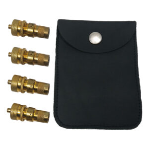 Autogear 4 Piece Tyre Deflator Set with Leather Pouch