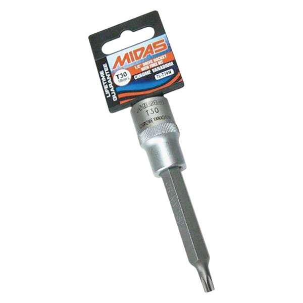 MidasPro T30 Male Torx Socket 100mm Long CV