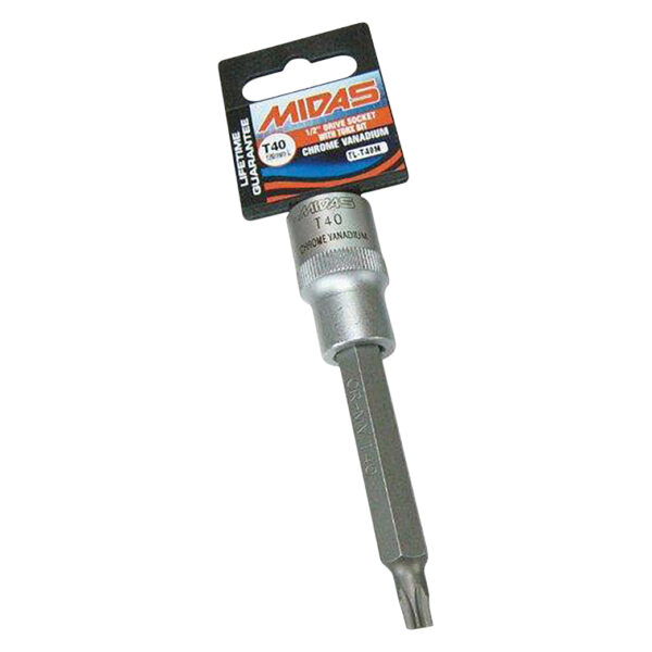 MidasPro T40 Male Torx Socket 100mm Long CV