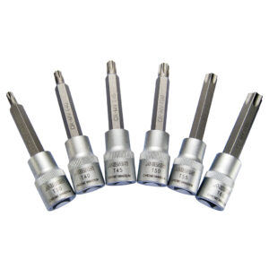 MidasPro 6 Piece Male Torx Socket Set 100mm T30-T60