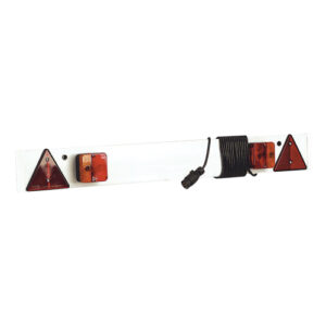 Autogear Trail Board White with Lamp / Reflector / Cable and Plug