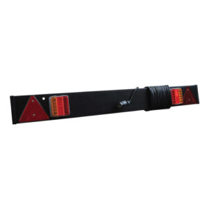 Autogear Trail Board Black with LED Lamp / Reflector / Cable and Plug