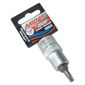 MidasPro T30 Male Torx Socket 55mm Long CV