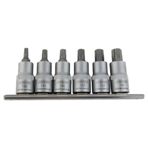 MidasPro 6 Piece Male Torx Socket Set 55mm Long T30-T60