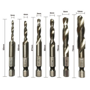 Autogear 6 Piece Combination Thread Tap / Drill Bit Set