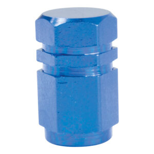 Autogear 5 Piece Hex Tyre Valve Caps - Blue