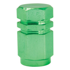 Autogear 5 Piece Hex Tyre Valve Caps - Green