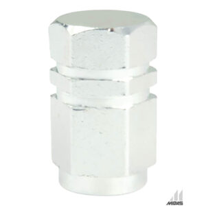 Autogear 5 Piece Hex Tyre Valve Caps - Silver