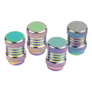 Autogear 4 Piece Neo Chrome Tyre Valve Cap
